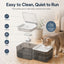 Smart Auto-Lid Cat Water Fountain 3L Cordless