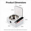 Smart Motion Sensor Covered Cat Bowl with Auto Open Lid