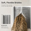 Cat Litter Box Self-Grooming Brush Door 2-Piece Set