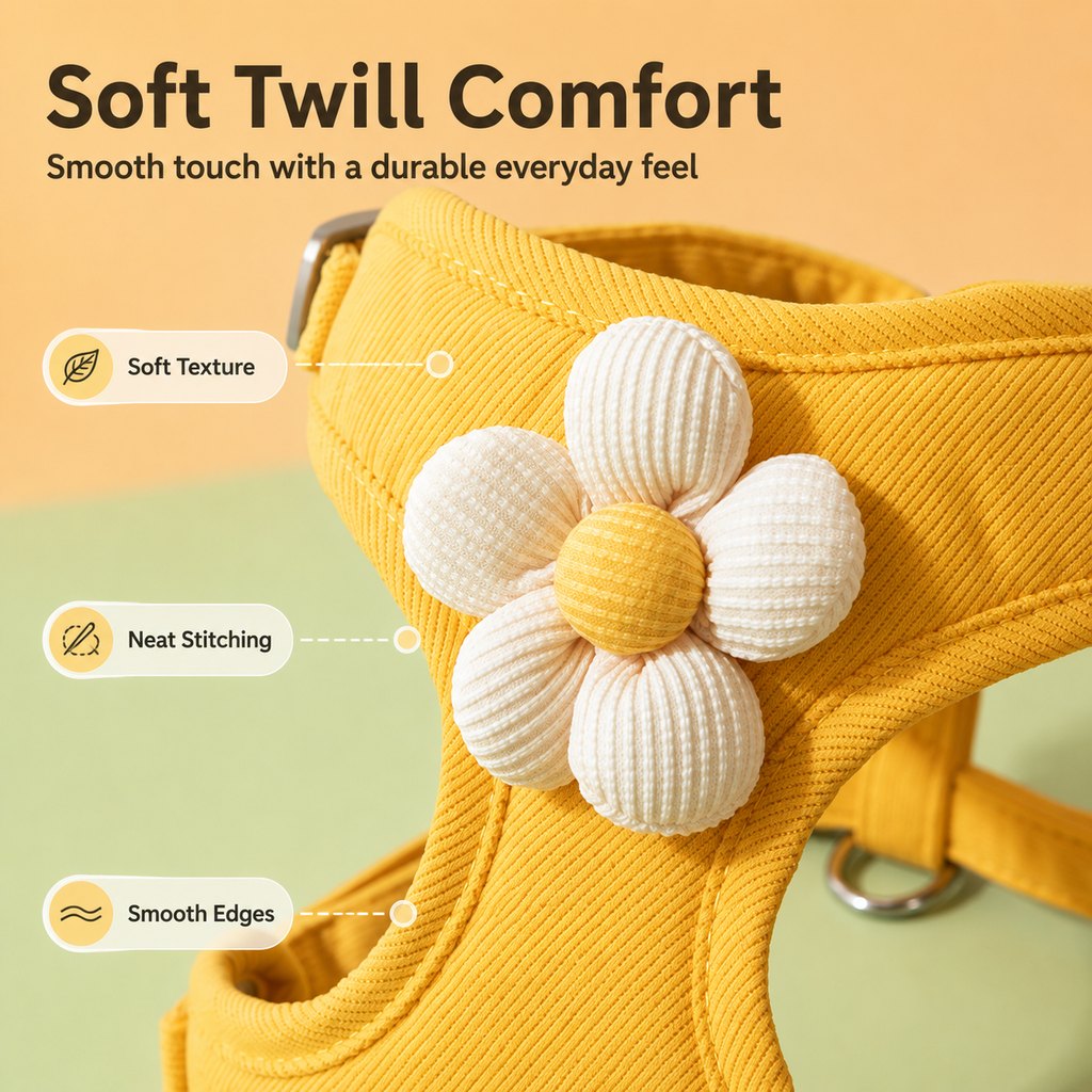 Daisy Pet Harness & Leash Set for Small Dogs & Cats