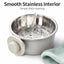 Crate-Mounted Stainless Steel Pet Bowl for Kennels