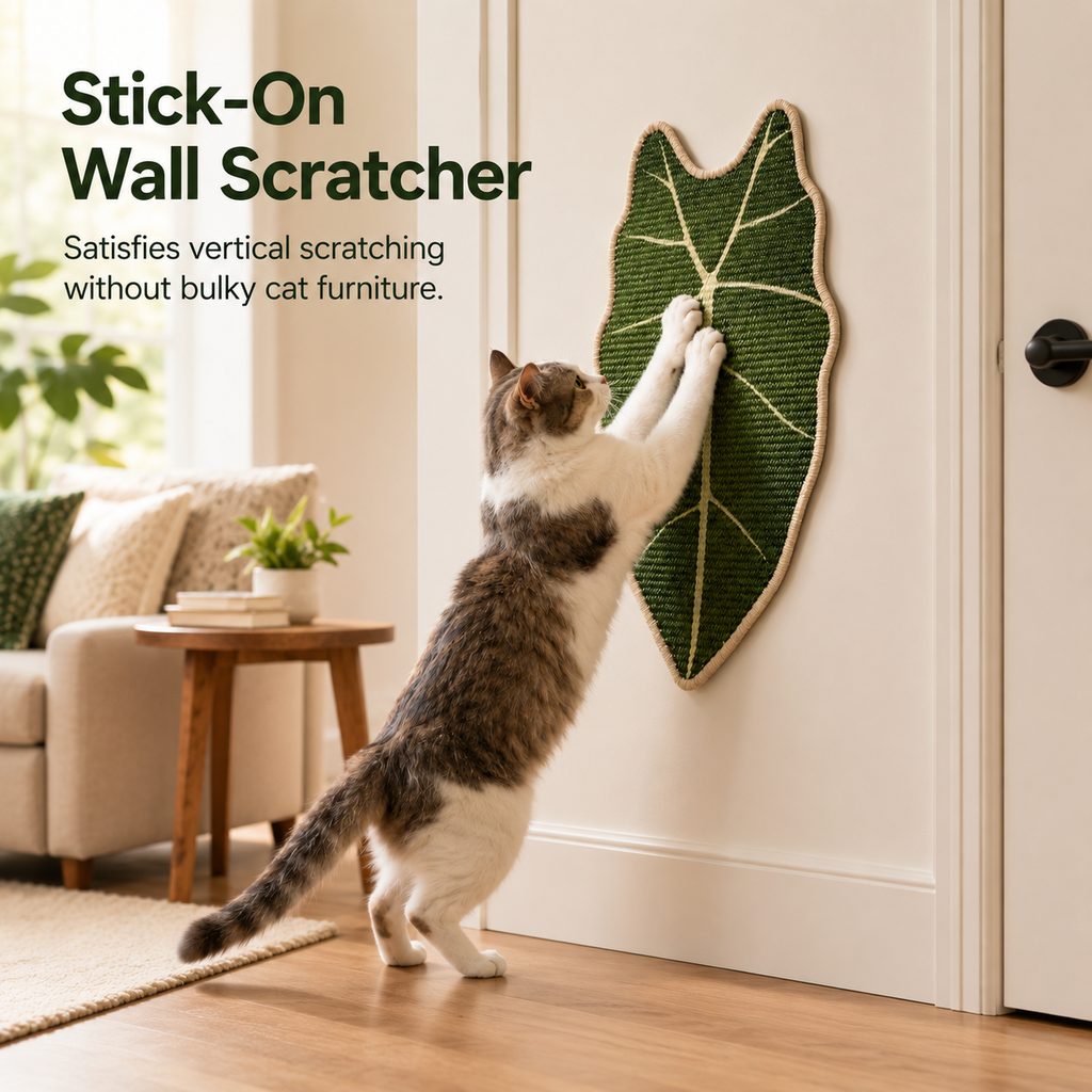 Botanical Sisal Cat Scratcher Mat for Walls & Floors