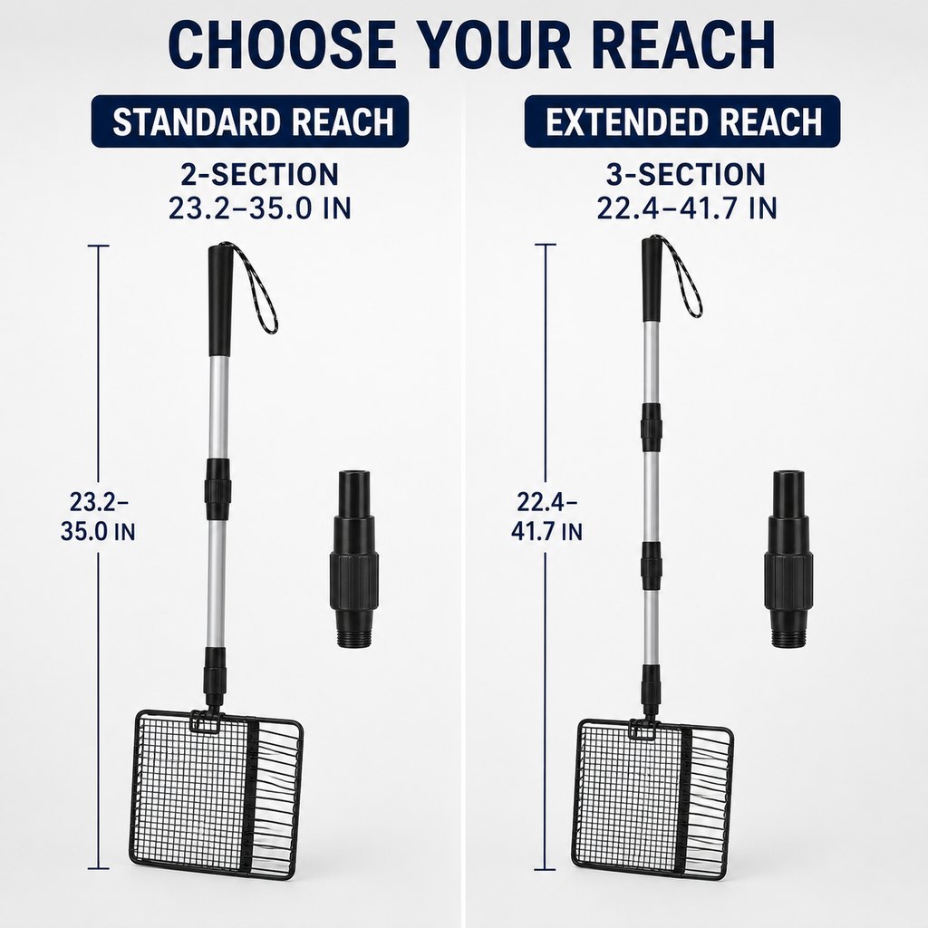 Telescoping Cat Litter Scoop for Deep Litter Boxes