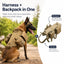 TrailGuard Tactical Dog Backpack Harness for Hiking
