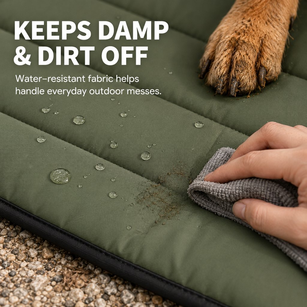 Roll-Up Dog Travel Mat for Camping & Car Trips
